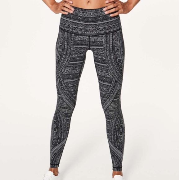 Lululemon Wunder Under Hi-Rise Tight (Nulux 28") Entwined SZ 10 - Picture 1 of 8